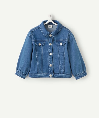 Coat - Padded jacket - Jacket Tao Categories - BABY GIRLS' LOW IMPACT DENIM JACKET