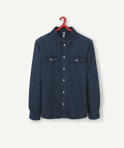 Back to school collection Nouvelle Arbo   C - BOYS' LOW IMPACT RAW DENIM SHIRT