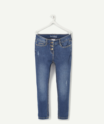 Jeans Nouvelle Arbo   C - LOUISE SIZE+ SKINNY BLUE JEANS WITH BUTTONS AND HEART-SHAPED RIVETS