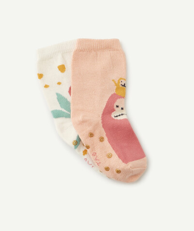 Socks - Tights Tao Categories - PACK OF TWO PAIRS OF SOCKS WITH SKID RESISTANT PATCHES