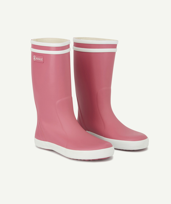 AIGLE ® Tao Categories - GIRL'S LOLLYPOP PINK RUBBER BOOTS