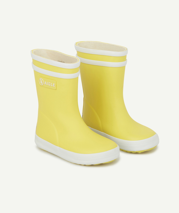 AIGLE ® Tao Categories - EAGLE � - BABY'S PREMIERS PAS BABYFLAC YELLOW RUBBER BOOTS