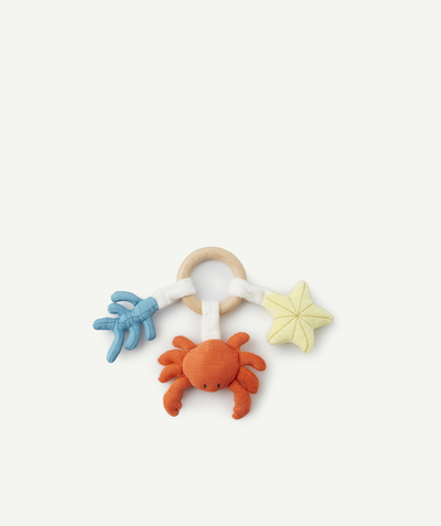 Soft toy Tao Categories - THREE-DIMENSIONAL CRAB CUDDLY TOY WITH A RATTLE