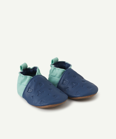Private sales Tao Categories - BLUE AND GREEN LEATHER SLIPPERS WITH BOATS