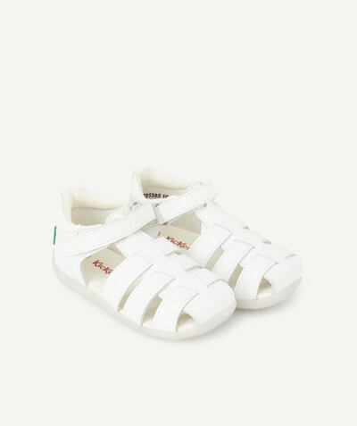 Baby girl Nouvelle Arbo   C - FIRST STEPS SANDALS IN WHITE LEATHER