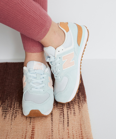 Girl Nouvelle Arbo   C - MINT BLUE AND PINK 574 TRAINERS