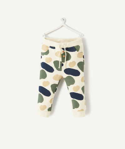 Baby boy Nouvelle Arbo   C - BABY BOYS' CREAM JOGGING PANTS PRINTED WITH COLOURFUL SHAPES