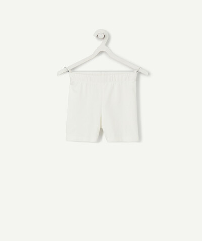 Shorts - Skirt Nouvelle Arbo   C - WHITE SPORTS SHORTS IN RECYCLED FIBERS