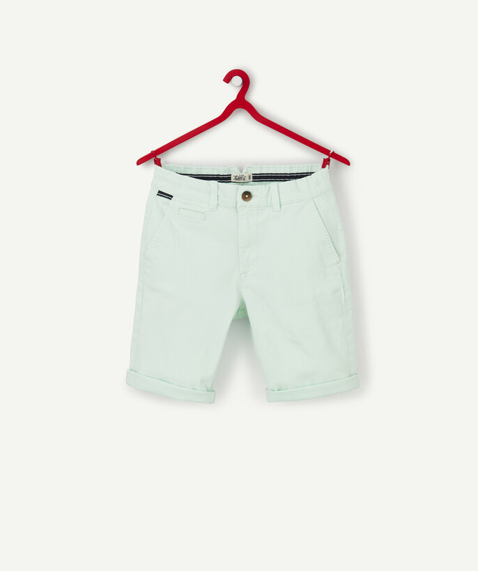 Outlet Tao Categories - SEA GREEN BERMUDA SHORTS IN RECYCLED FIBERS