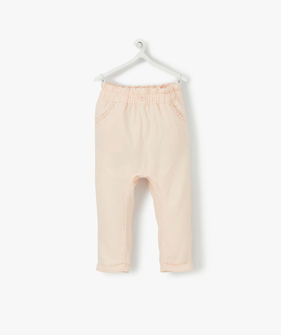 Trousers Nouvelle Arbo   C - FLUID PINK TROUSERS IN TENCEL® AND LINEN