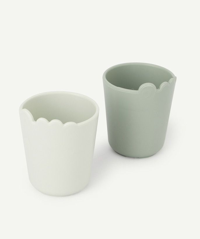 DONE BY DEER ® Tao Categories - SET OF TWO GREEN CROCO CUPS