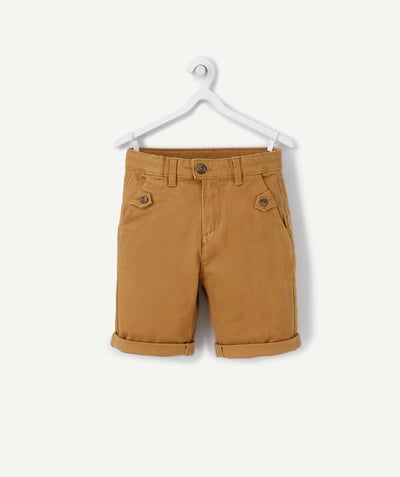Trousers - Jogging pants Nouvelle Arbo   C - BOYS' CAMEL CHINO-STYLE BERMUDA SHORTS