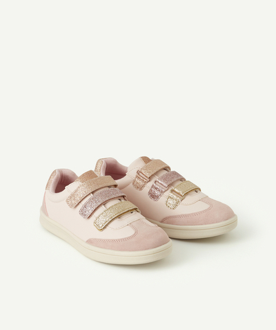Teen girls Nouvelle Arbo   C - GIRLS' LOW-TOP PINK AND SPARKLING TRAINERS