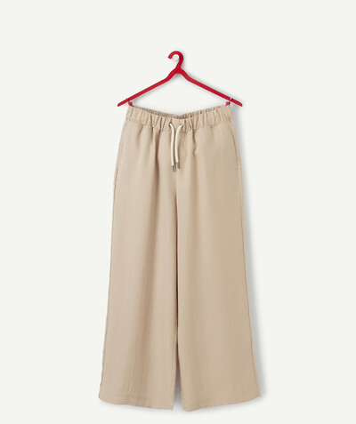 Outlet Nouvelle Arbo   C - FLUID BEIGE TROUSERS IN ECO-FRIENDLY VISCOSE