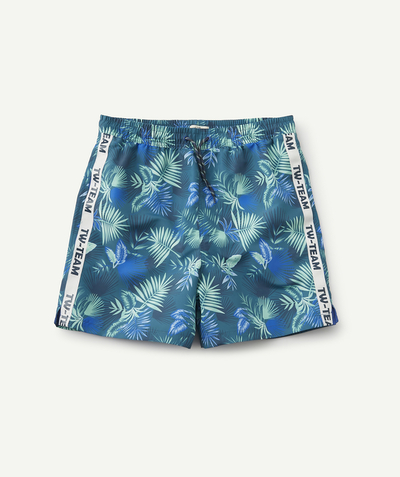 Boy Tao Categories - GREEN PRINTED SWIM SHORTS IN RECYCLED FIBRES