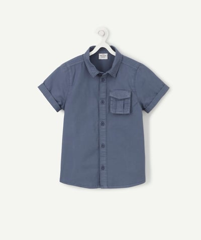 Private sales Tao Categories - BLUE COTTON SHORT-SLEEVED SHIRT