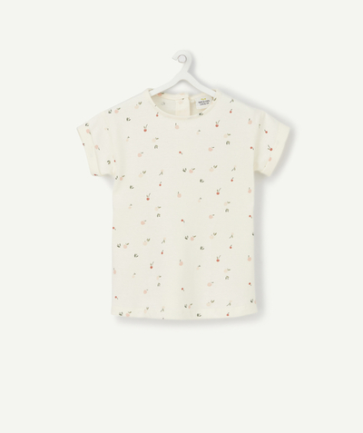 Baby girl Tao Categories - BABY GIRLS' T-SHIRT IN ORGANIC COTTON WITH A FRUIT PRINT
