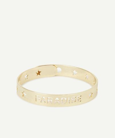 Girl Nouvelle Arbo   C - GIRLS' GOLD COLOR AND STAR BRACELET WITH A MESSAGE