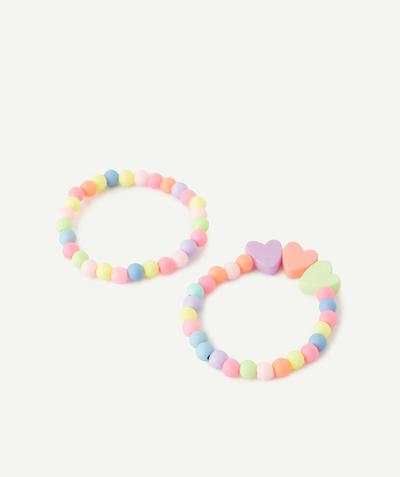Accessories Nouvelle Arbo   C - SET OF TWO GIRLS' BRACELETS WITH COLOURED BEADS AND HEARTS
