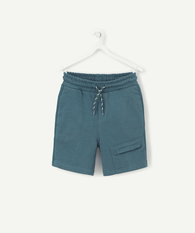 Outlet Nouvelle Arbo   C - GREEN BERMUDA SHORTS IN ORGANIC COTTON