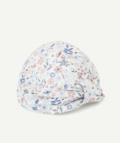 Hats - Caps Nouvelle Arbo   C - BABY GIRLS' TURBAN WITH A FLORAL PRINT AND BOW