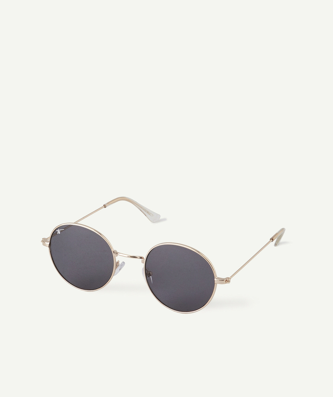 Acessories Tao Categories - PAIR OF ROUND GOLD COLOR METAL SUNGLASSES