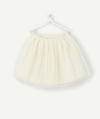 Shorts - Skirt Tao Categories - BABY GIRLS' SKIRT WITH EMBROIDERY AND TULLE