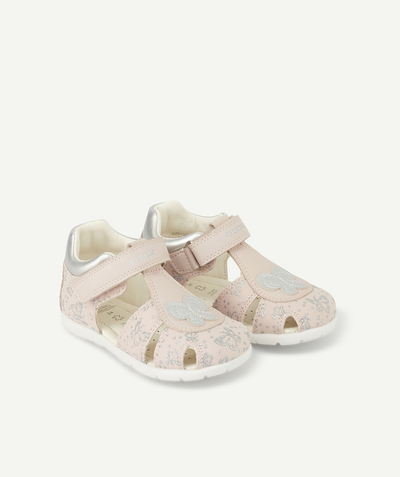 Baby girl Nouvelle Arbo   C - PINK SANDALS WITH PRINTED BUTTERFLIES