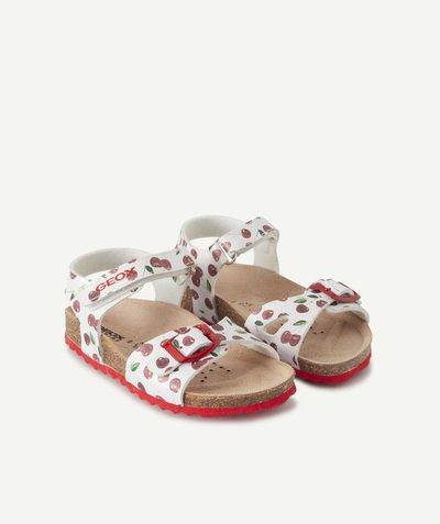 Baby girl Nouvelle Arbo   C - WHITE SANDALS WITH PRINTED CHERRIES