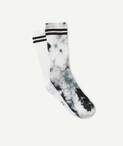 Teen boy Nouvelle Arbo   C - PACK OF TWO PAIRS OF BLACK AND WHITE SOCKS