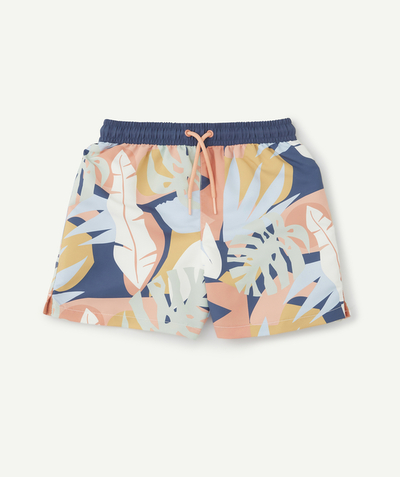 Swimwear Nouvelle Arbo   C - BOYS' SWIM SHORTS IN RECYCLED FIBRES WITH PRINTED FLOWERS