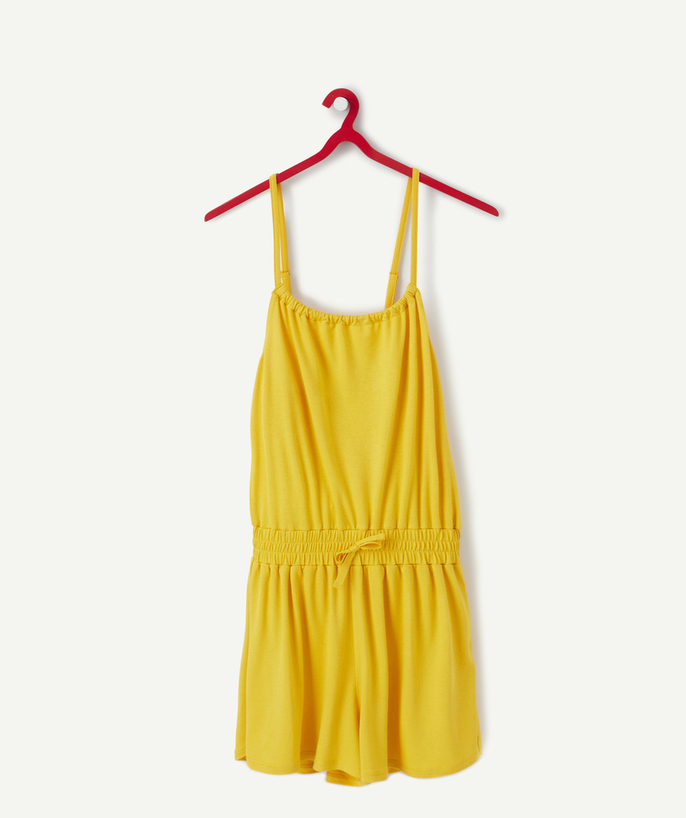 Outlet Tao Categories - YELLOW STRAPPY PLAYSUIT IN ECO-FRIENDLY VISCOSE