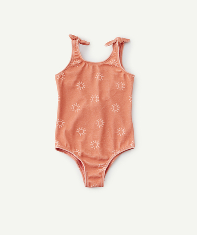 Swimwear Nouvelle Arbo   C - GIRLS' ONE-PIECE SWIMSUIT IN PINK TERRY CLOTH