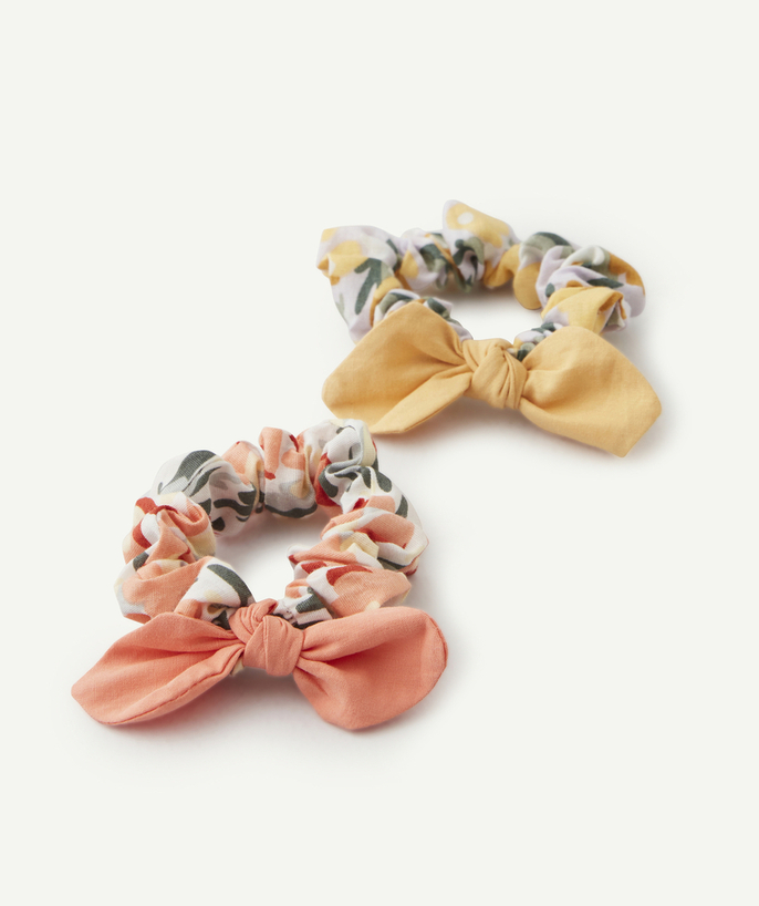 Accessories Tao Categories - SET OF 2 GIRL'S SCRUNCHIES WITH BOWS