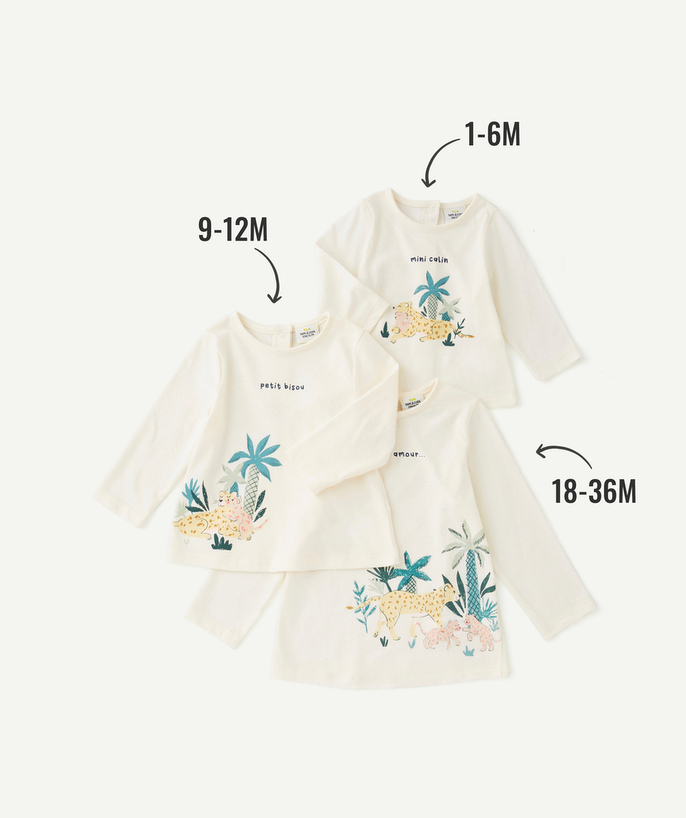 Vêtements Categories Tao - T-SHIRT ÉVOLUTIF À MANCHES LONGUES BÉBÉ FILLE EN FIBRES RECYCLÉES