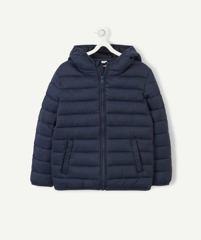 Boy Tao Categories - BOYS' QUILTED NAVY PADDED JACKET WITH RECYCLED PADDING