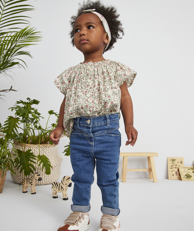 Jeans Nouvelle Arbo   C - BABY GIRLS' SKINNY LESS WATER DENIM JEANS