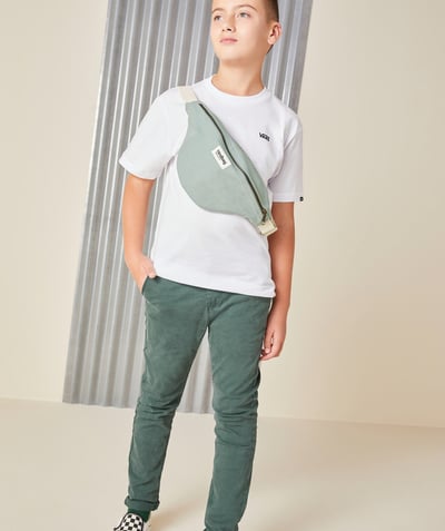 Teen boy Nouvelle Arbo   C - BOYS' PINE CANVAS CHINO TROUSERS