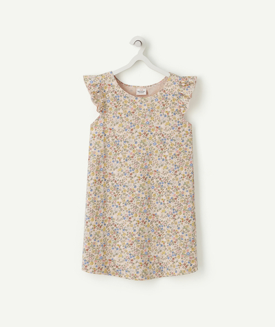 Dressing gown - Jumpsuit Nouvelle Arbo   C - GIRLS' NIGHTDRESS IN RECYCLED FIBERS WITH A FLORAL PRINT