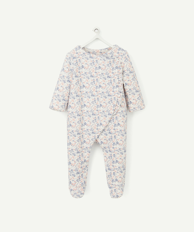 ECODESIGN Nouvelle Arbo   C - BABIES' FLORAL SLEEP SUIT IN RECYCLED FIBRES