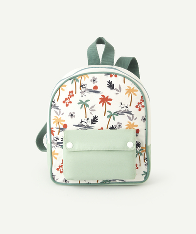 Bag Nouvelle Arbo   C - BABY BOYS' GREEN BACKPACK WITH A DOG PRINT
