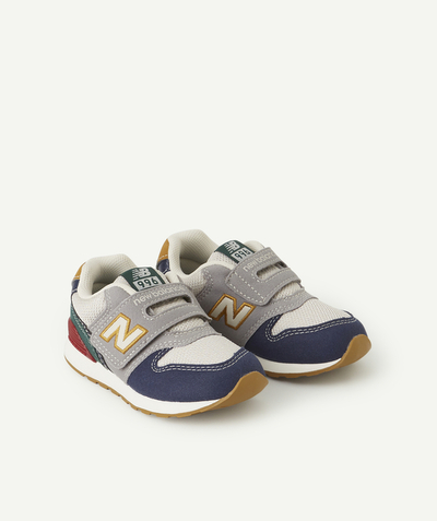 Shoes, booties Nouvelle Arbo   C - 996 GREY AND COLOURED TRAINERS WITH HOOK AND LOOP FASTENINGS
