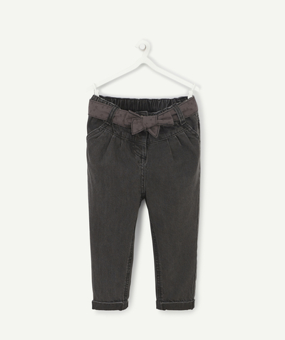 Outlet Tao Categories - BABY GIRLS' BLACK LESS WATER HAREM PANTS WITH A BELT