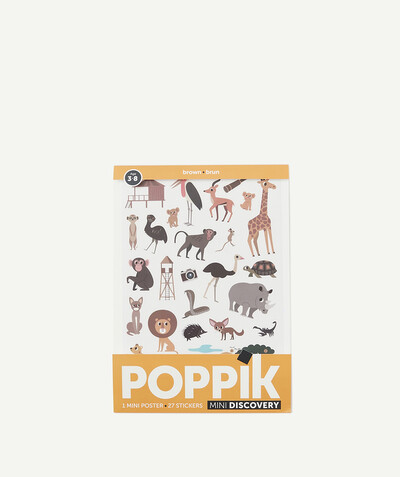 POPPIK ® Categories Tao - LE MINI POSTER AVEC 27 STICKERS SUR LA SAVANE
