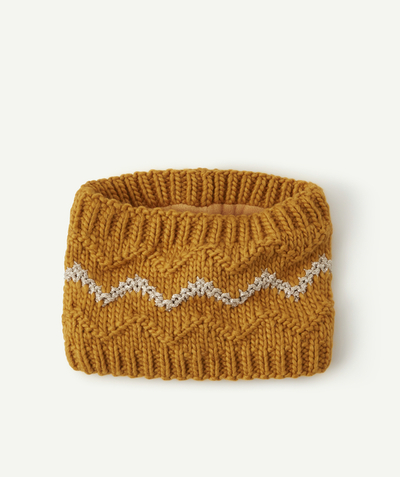 Private sales Tao Categories - BABY GIRLS' MUSTARD YELLOW SNOOD IN RECYCLED FIBRES