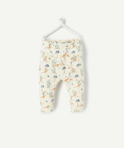 Outlet Tao Categories - BABIES JOGGING PANTS IN ORGANIC COTTON WITH A KANGAROO PRINT