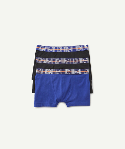 Outlet Nouvelle Arbo   C - - PACK OF THREE PAIRS OF BLUE AND BLACK BOXER SHORTS