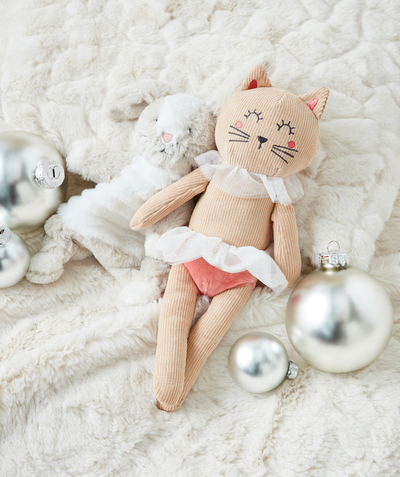 Soft toy Tao Categories - PUSSYCAT DANCER SOFT TOY IN RECYCLED PADDING WITH TULLE