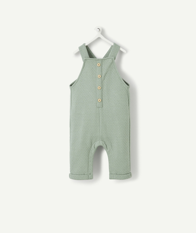 Newborn Tao Categories - DUNGAREES WITH SEA GREEN STRAPS IN RECYCLED PADDING