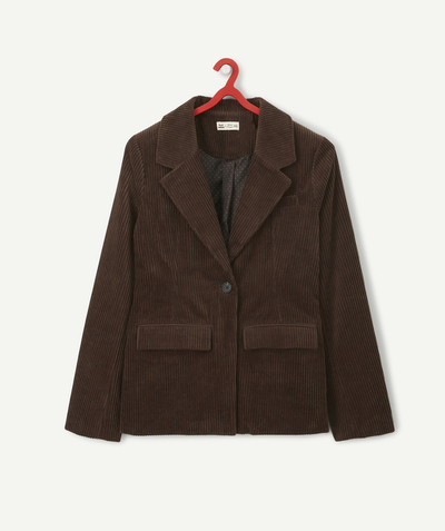 Coat - Padded jacket - Jacket Nouvelle Arbo   C - MANON PASQUIER x TAO - BLAZER IN BROWN VELVET